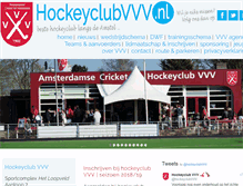 Tablet Screenshot of hockeyclubvvv.nl